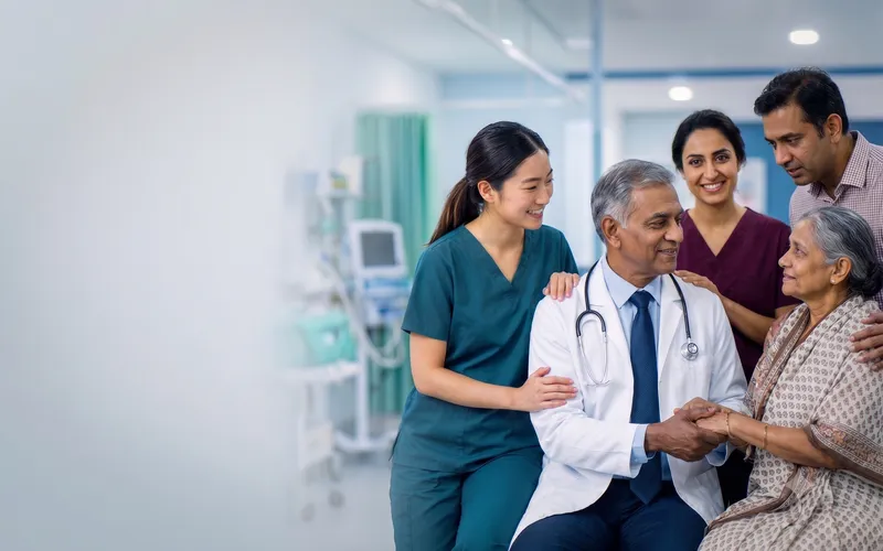Orthopedic doctor consulting a patient